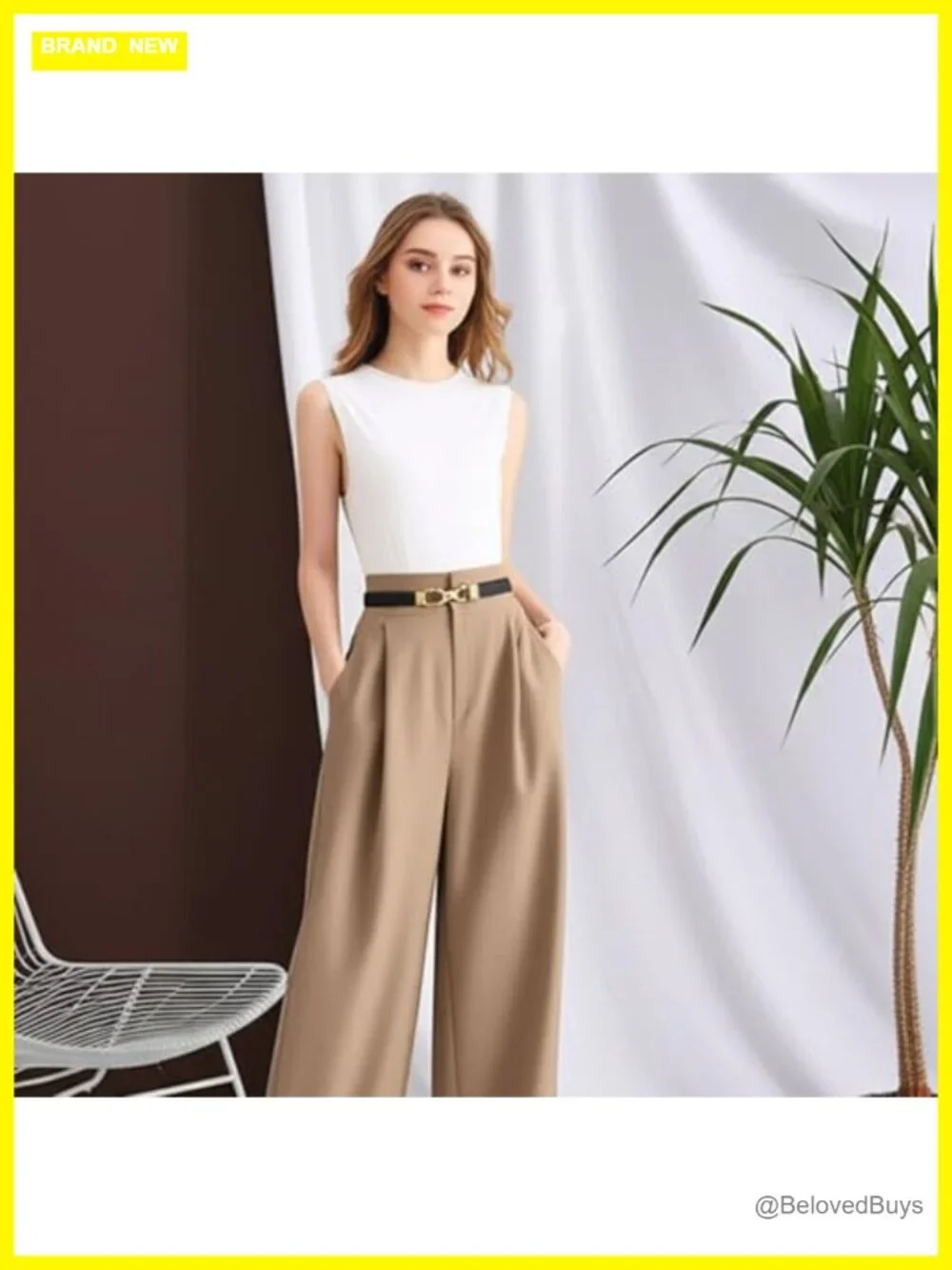 2 Pcs Elastic Stretch Skinny Belts for Women with Gold Buckles, Faux Leather